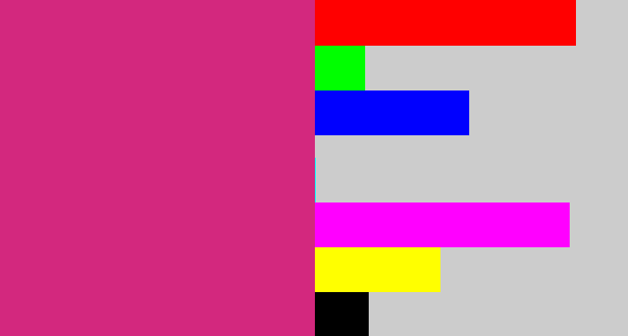 Hex color #d3287e - darkish pink