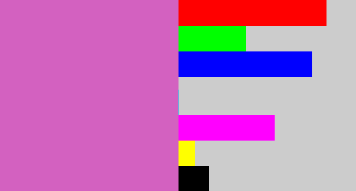 Hex color #d361c0 - purplish pink