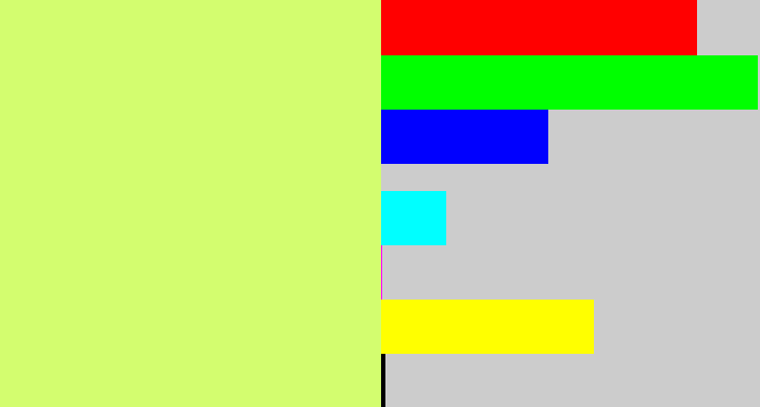 Hex color #d3fd6f - light yellow green