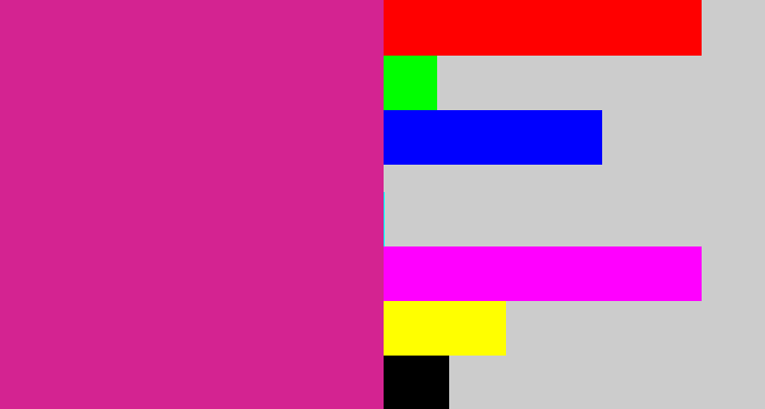 Hex color #d42391 - darkish pink