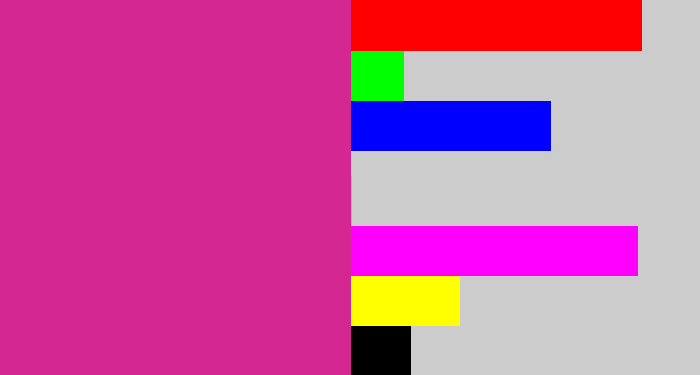 Hex color #d42792 - darkish pink