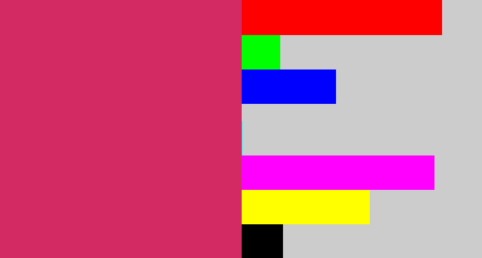 Hex color #d42a64 - dark pink