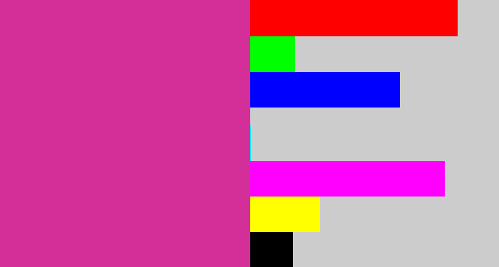 Hex color #d42e98 - darkish pink