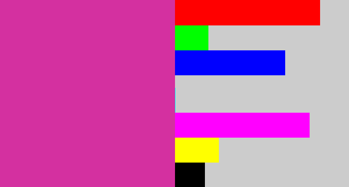 Hex color #d430a0 - purpley pink