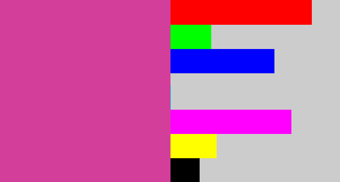 Hex color #d43e9b - darkish pink
