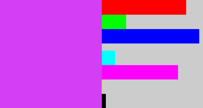 Hex color #d43ef4 - heliotrope