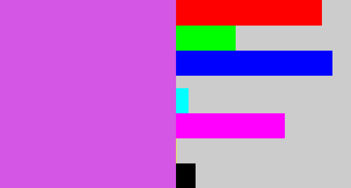 Hex color #d456e4 - pink purple