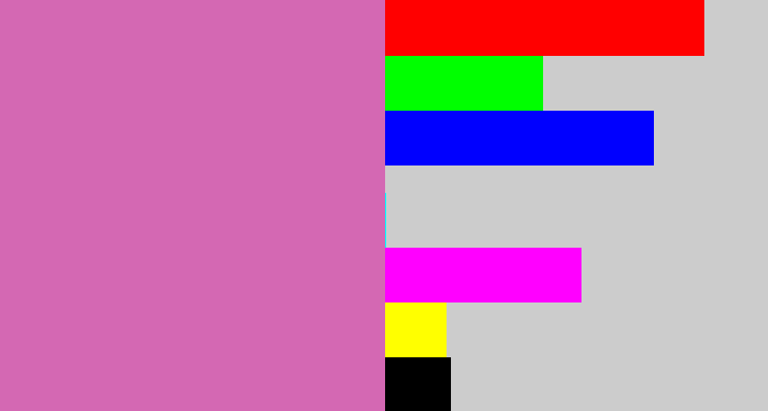 Hex color #d468b3 - pale magenta