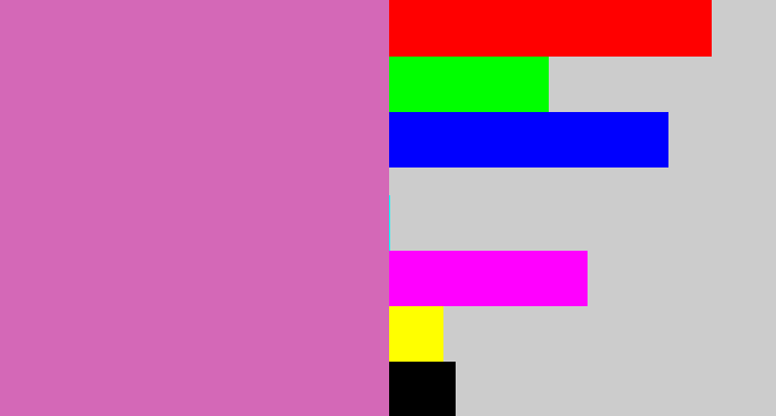 Hex color #d468b7 - pale magenta