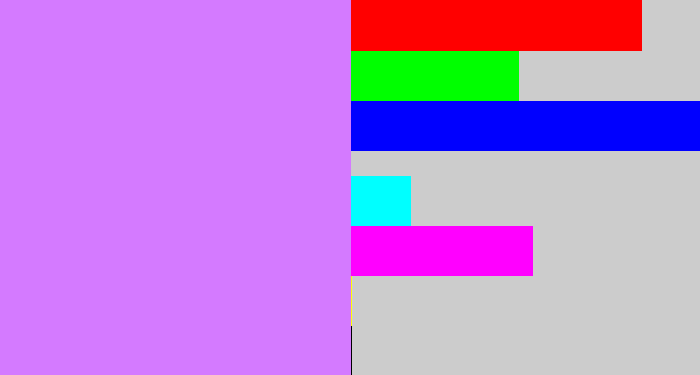 Hex color #d47aff - easter purple