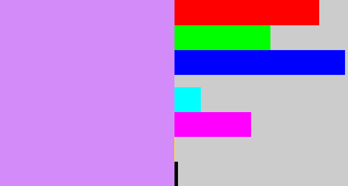 Hex color #d48bfa - liliac