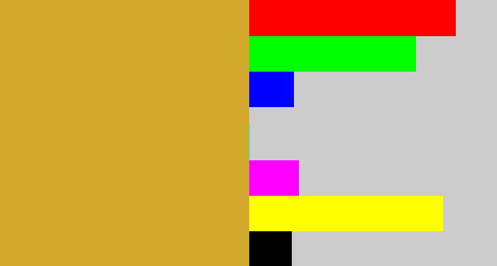 Hex color #d4aa2e - macaroni and cheese