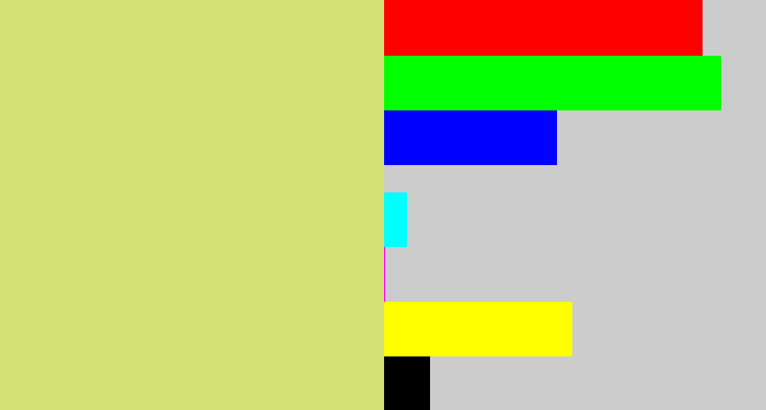 Hex color #d4e173 - greenish beige