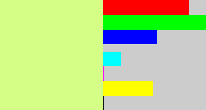 Hex color #d4fe85 - light yellow green
