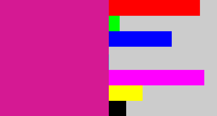 Hex color #d51993 - magenta