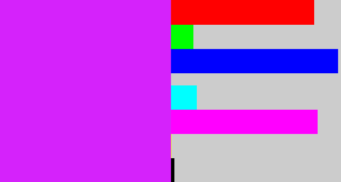 Hex color #d522fb - purple/pink