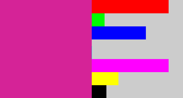 Hex color #d52397 - darkish pink