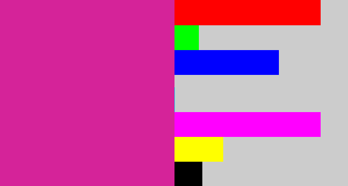 Hex color #d52399 - purpley pink