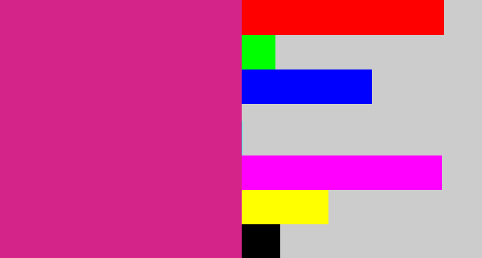 Hex color #d52489 - darkish pink