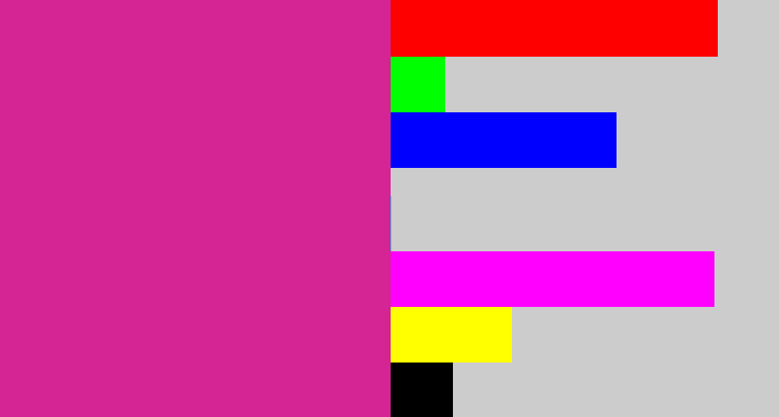 Hex color #d52493 - darkish pink