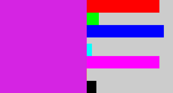 Hex color #d524e3 - purple/pink
