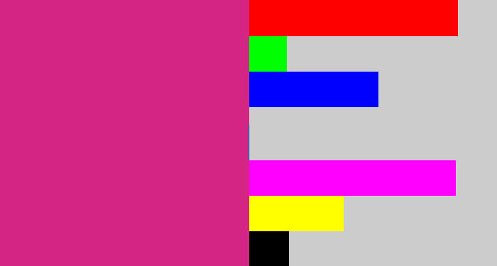 Hex color #d52584 - darkish pink
