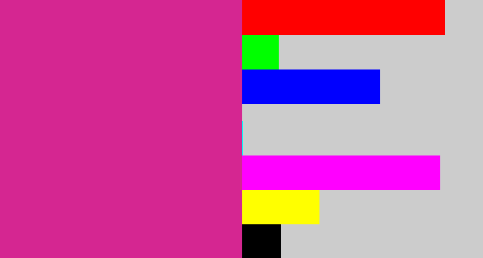 Hex color #d52691 - darkish pink