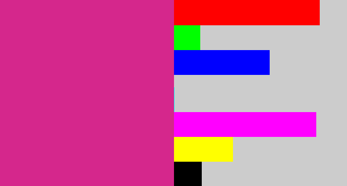 Hex color #d5278c - darkish pink