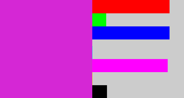 Hex color #d527d5 - purple/pink