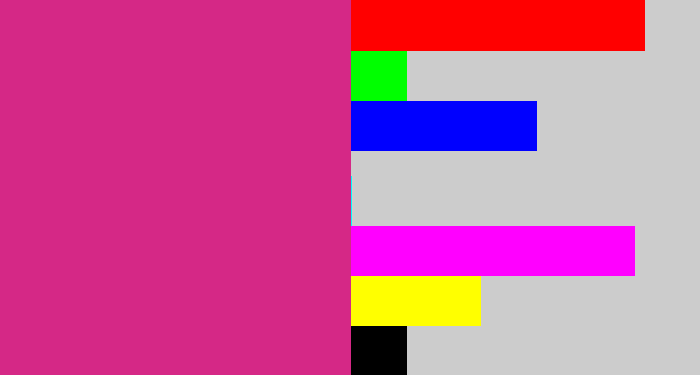 Hex color #d52886 - darkish pink
