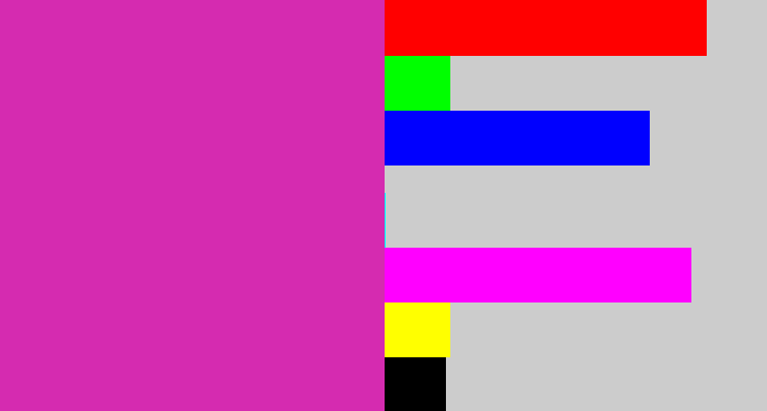 Hex color #d52bb0 - purpley pink