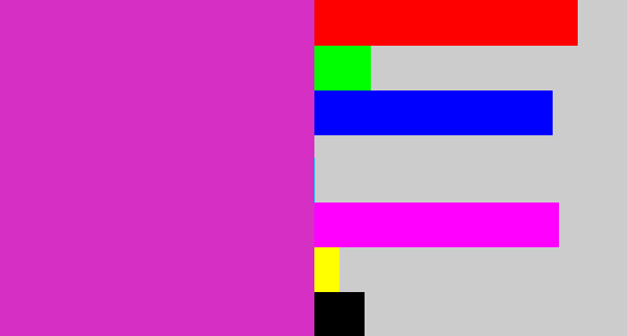 Hex color #d52fc3 - purpley pink