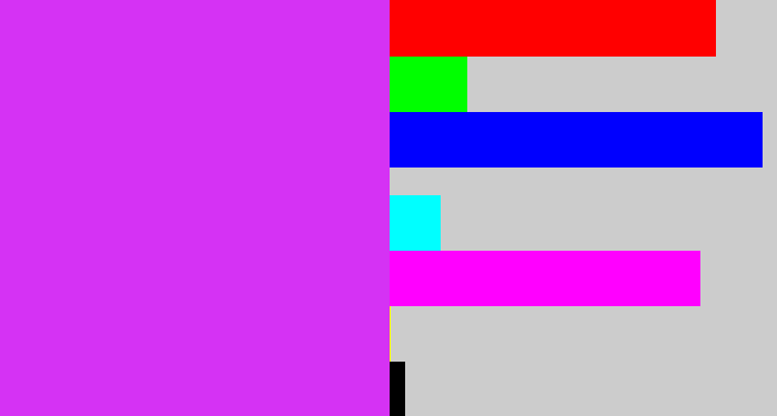 Hex color #d532f4 - purple/pink