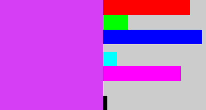 Hex color #d53ef4 - heliotrope