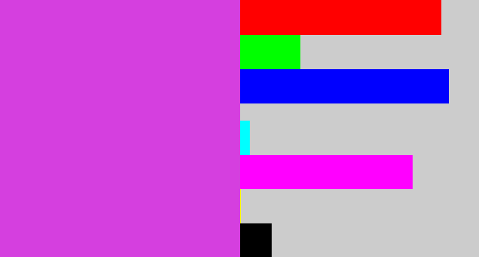 Hex color #d53fdf - pinkish purple