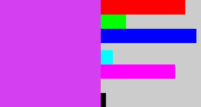 Hex color #d53ff2 - heliotrope
