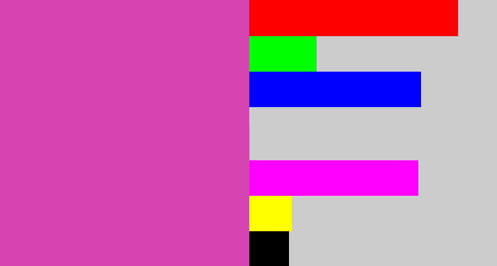 Hex color #d544b0 - purpley pink