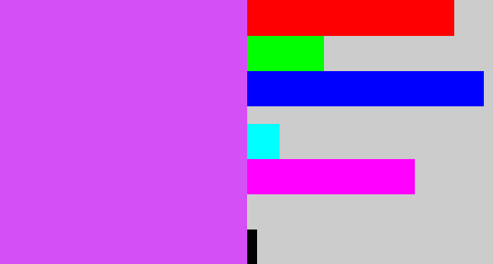 Hex color #d54ff6 - heliotrope