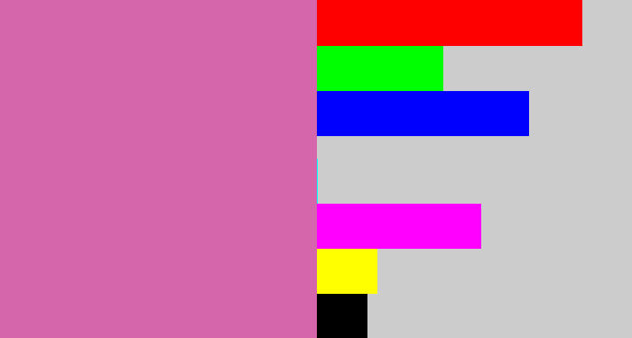 Hex color #d566ac - pale magenta