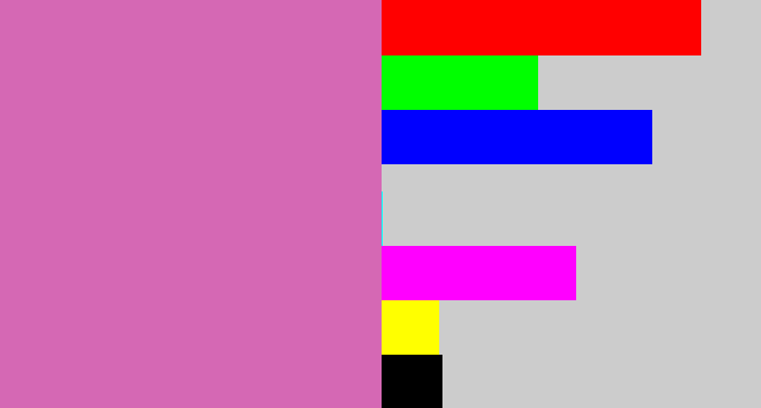 Hex color #d568b4 - pale magenta