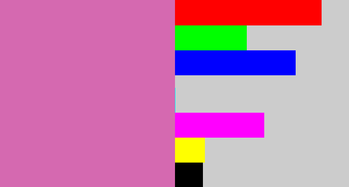 Hex color #d569b0 - pale magenta