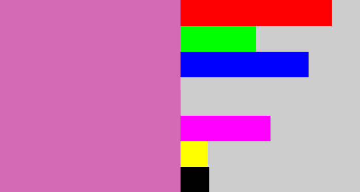 Hex color #d56ab4 - pale magenta