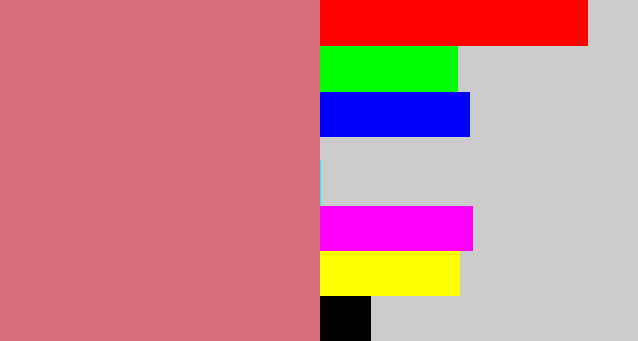 Hex color #d56e78 - pinkish