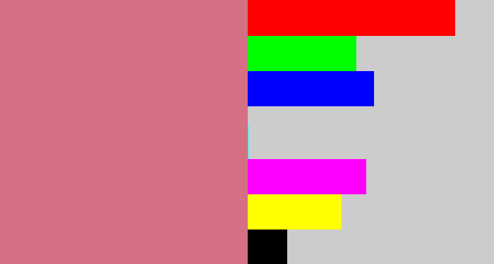 Hex color #d56f83 - pinkish