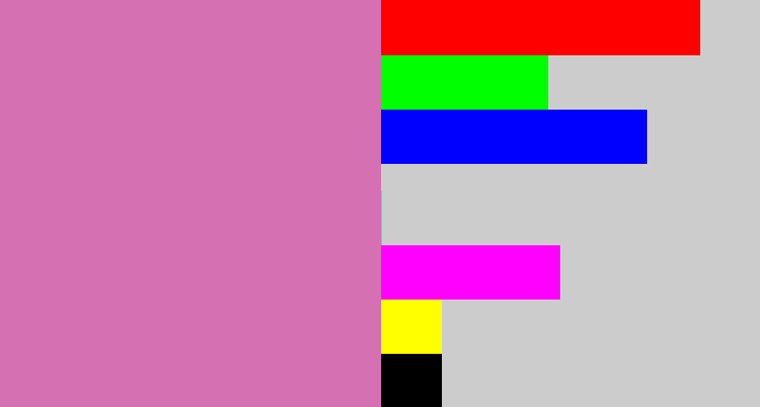 Hex color #d571b2 - pale magenta
