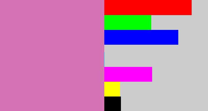 Hex color #d574b4 - pale magenta