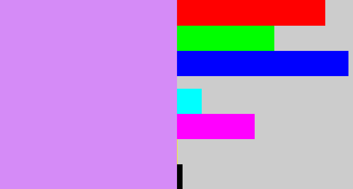 Hex color #d58bf7 - liliac