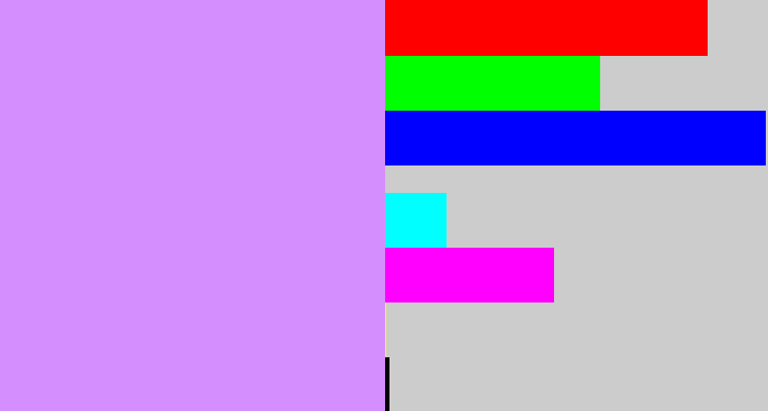 Hex color #d58efd - liliac