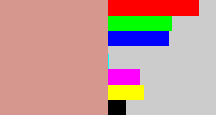 Hex color #d5978e - pinkish tan