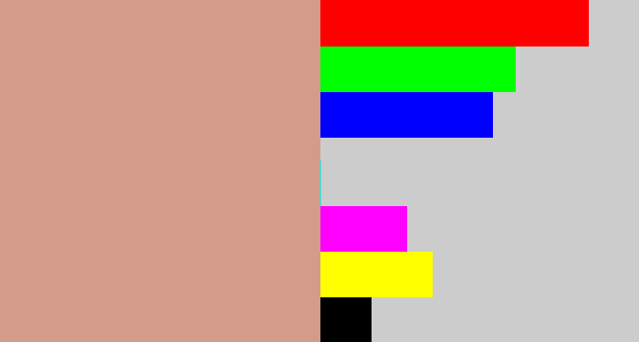 Hex color #d59b8a - pinkish tan